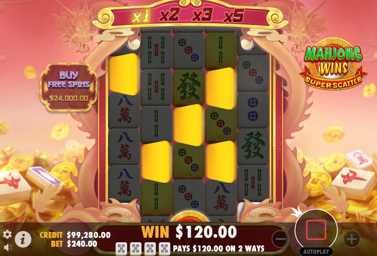 Mahjong Wins Super Scatter demo